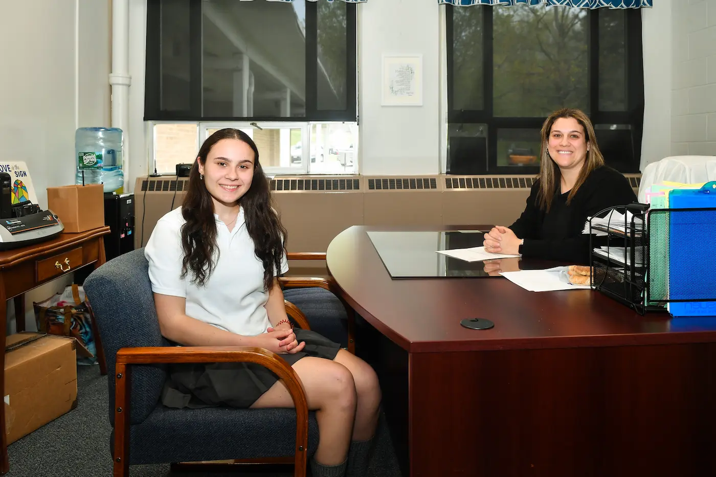 AHA Student in Staff Office